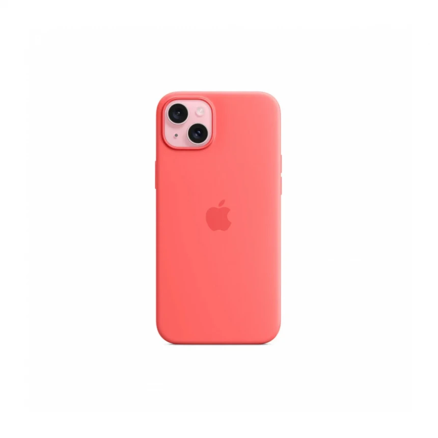 iPhone 15 Plus Silicone Case sa MagSafe-om - Guava
