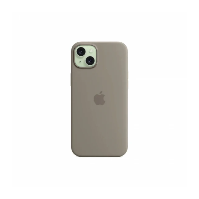 iPhone 15 Plus Silicone Case sa MagSafe-om - Clay
