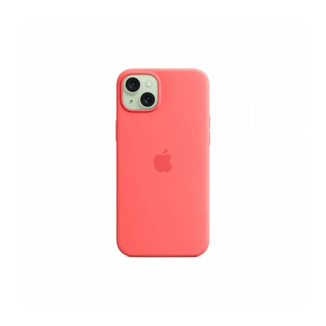 iPhone 15 Plus Silicone Case sa MagSafe-om - Guava