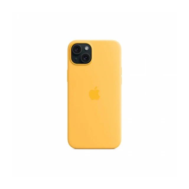 iPhone 15 Plus Silicone Case sa MagSafe-om - Sunshine