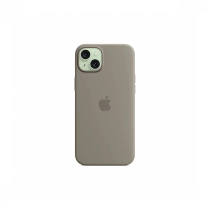 iPhone 15 Plus Silicone Case sa MagSafe-om - Clay