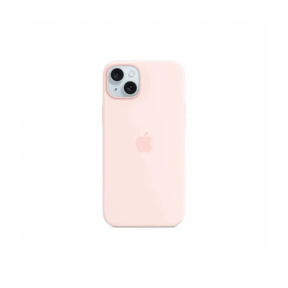 iPhone 15 Plus Silicone Case sa MagSafe-om - Light Pink