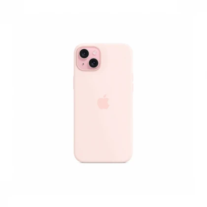 iPhone 15 Plus Silicone Case sa MagSafe-om - Light Pink