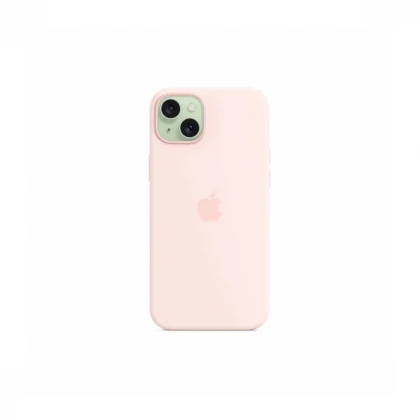 iPhone 15 Plus Silicone Case sa MagSafe-om - Light Pink