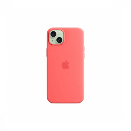 iPhone 15 Plus Silicone Case sa MagSafe-om - Guava