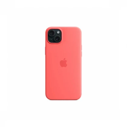 iPhone 15 Plus Silicone Case sa MagSafe-om - Guava