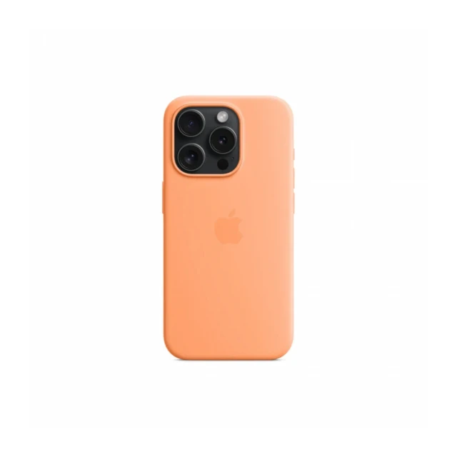 iPhone 15 Pro Silicone Case sa MagSafe-om - Orange Sorbet