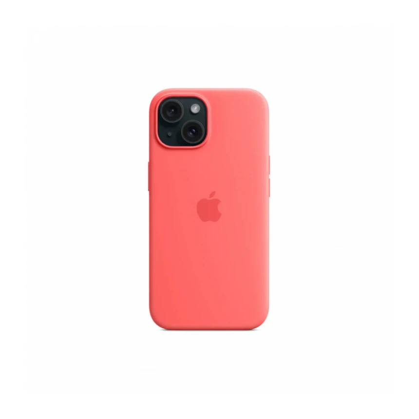 iPhone 15 Silicone Case sa MagSafe-om - Guava