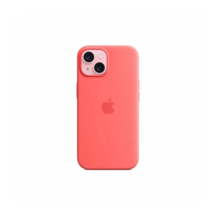 iPhone 15 Silicone Case sa MagSafe-om - Guava