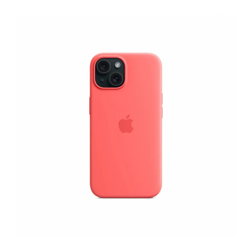 iPhone 15 Silicone Case sa MagSafe-om - Guava