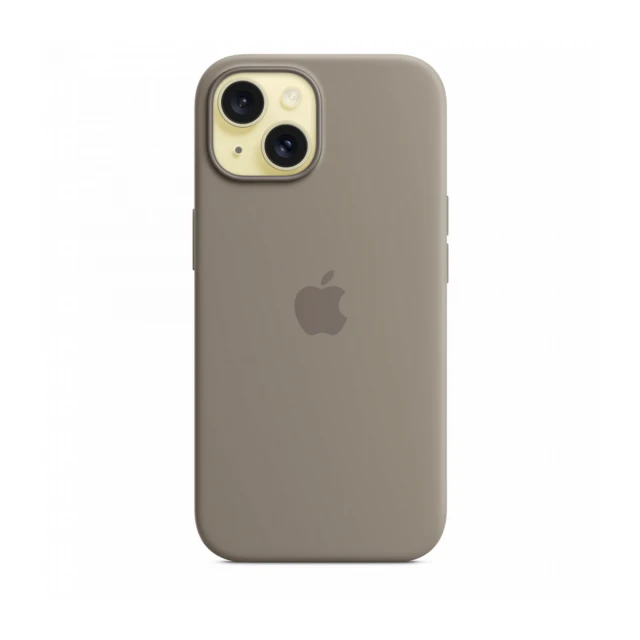 iPhone 15 Silicone Case sa MagSafe-om - Clay