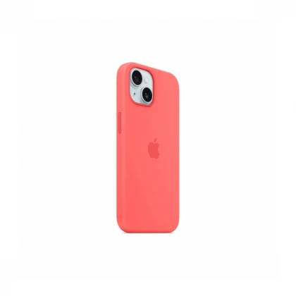 iPhone 15 Silicone Case sa MagSafe-om - Guava
