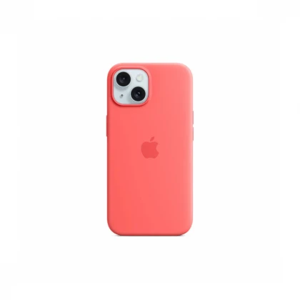 iPhone 15 Silicone Case sa MagSafe-om - Guava