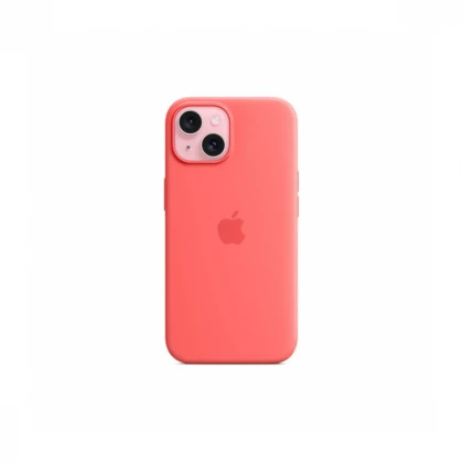 iPhone 15 Silicone Case sa MagSafe-om - Guava
