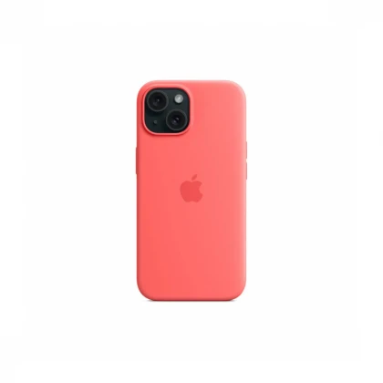iPhone 15 Silicone Case sa MagSafe-om - Guava
