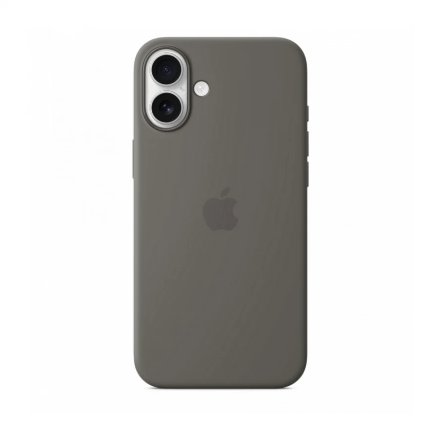 iPhone 16 Plus Silicone Case sa MagSafe-om - Stone Grey