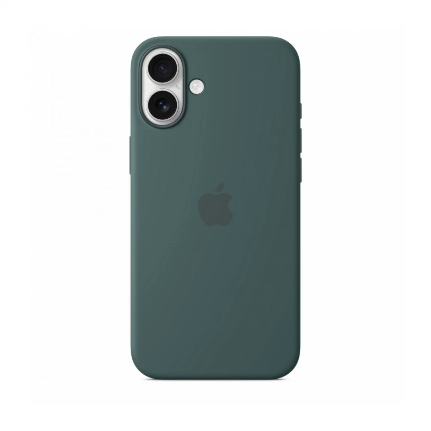 iPhone 16 Plus Silicone Case sa MagSafe-om - Lake Green