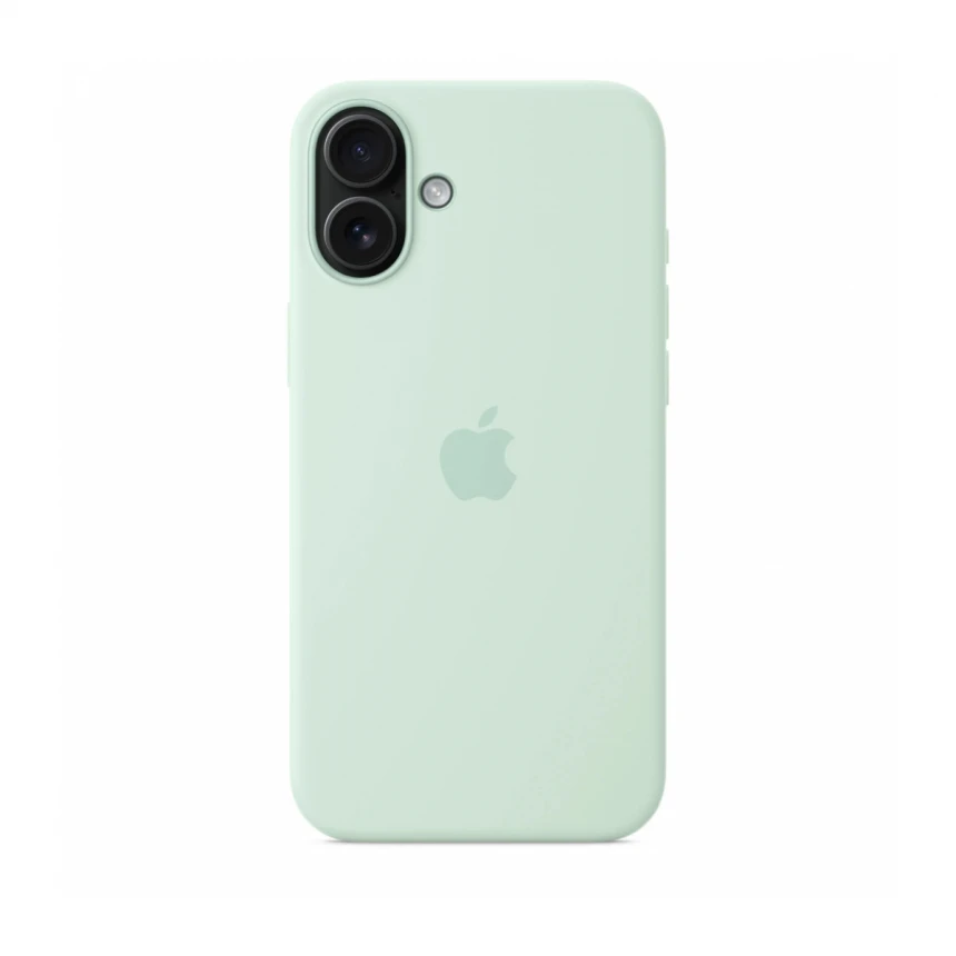 iPhone 16 Plus Silicone Case sa MagSafe-om – Aquamarine