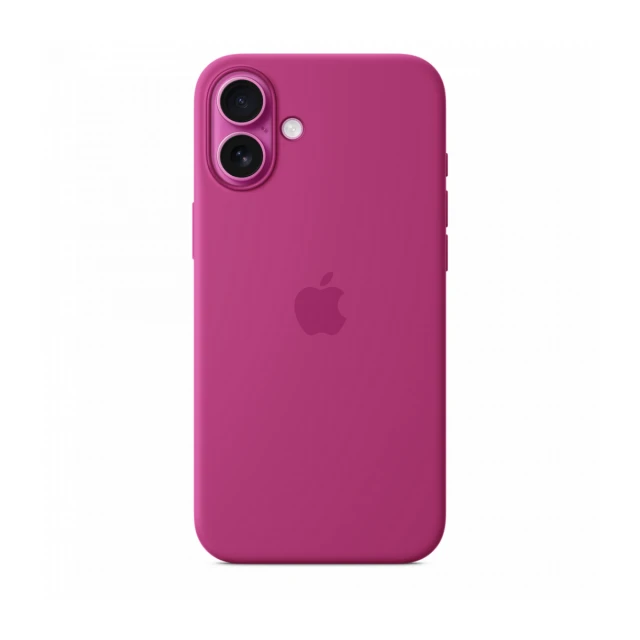 iPhone 16 Plus Silicone Case sa MagSafe-om - Fuchsia