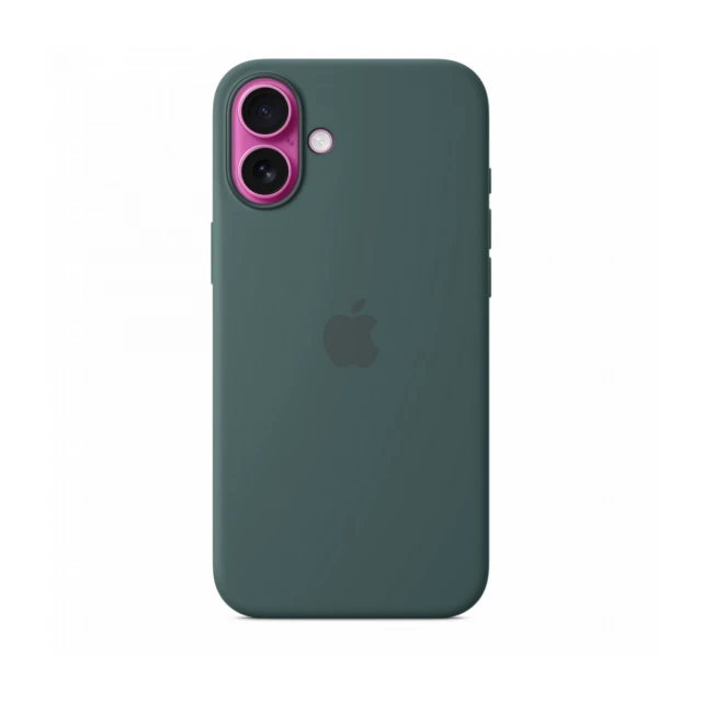 iPhone 16 Plus Silicone Case sa MagSafe-om - Lake Green