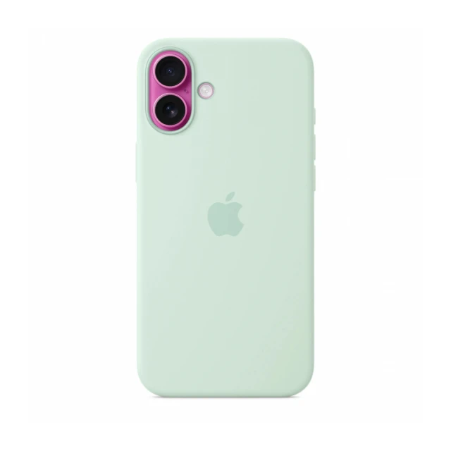 iPhone 16 Plus Silicone Case sa MagSafe-om – Aquamarine