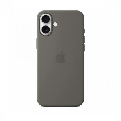 iPhone 16 Plus Silicone Case sa MagSafe-om - Stone Grey