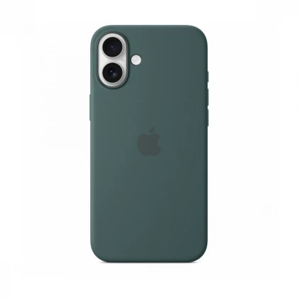 iPhone 16 Plus Silicone Case sa MagSafe-om - Lake Green