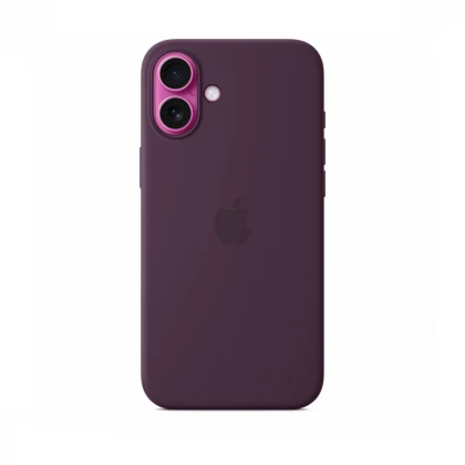 iPhone 16 Plus Silicone Case sa MagSafe-om - Plum