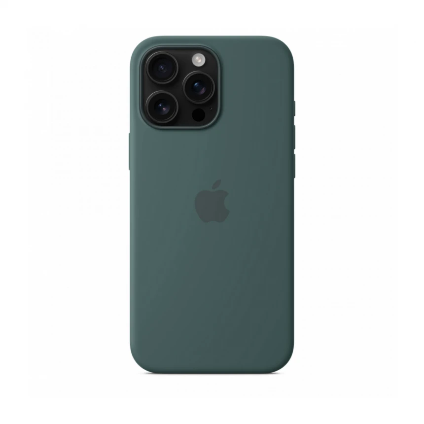 iPhone 16 Pro Max Silicone Case sa MagSafe-om - Lake Green