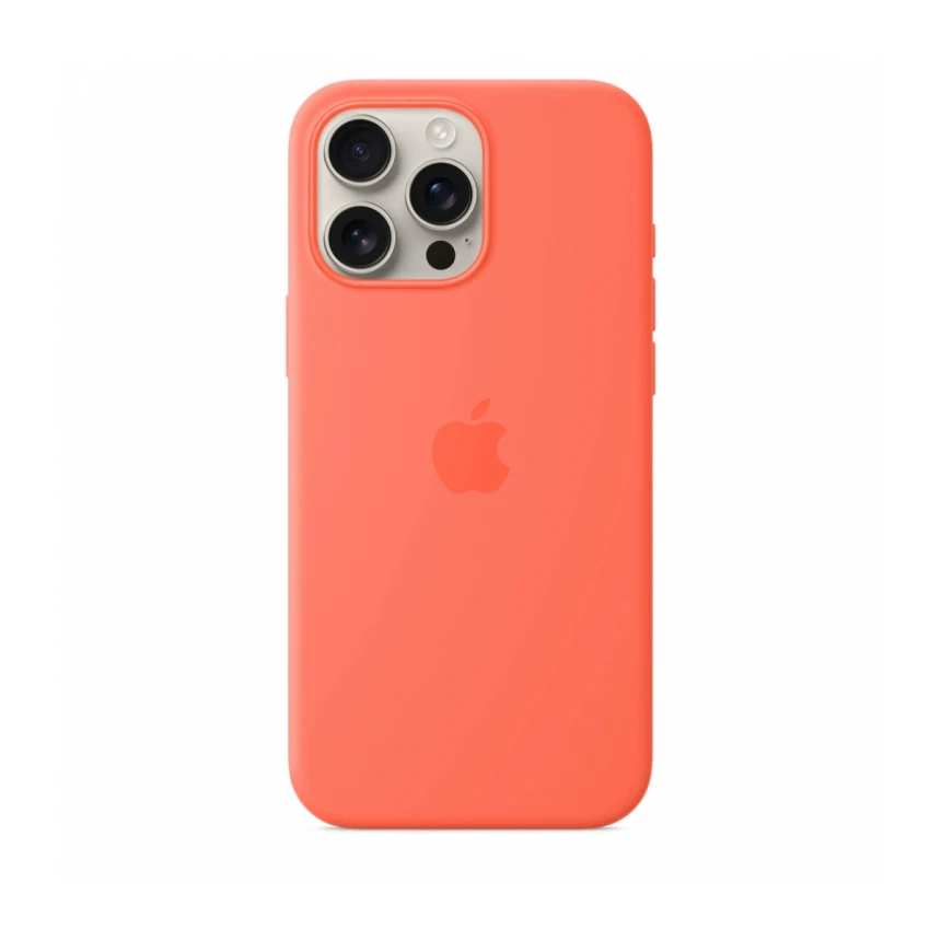 iPhone 16 Pro Max Silicone Case sa MagSafe-om – Tangerine