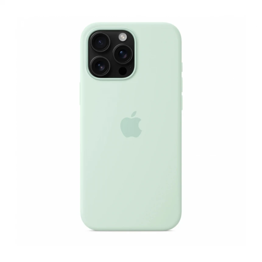 iPhone 16 Pro Max Silicone Case sa MagSafe-om – Aquamarine