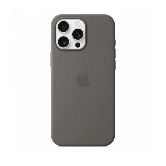 iPhone 16 Pro Max Silicone Case sa MagSafe-om - Stone Grey