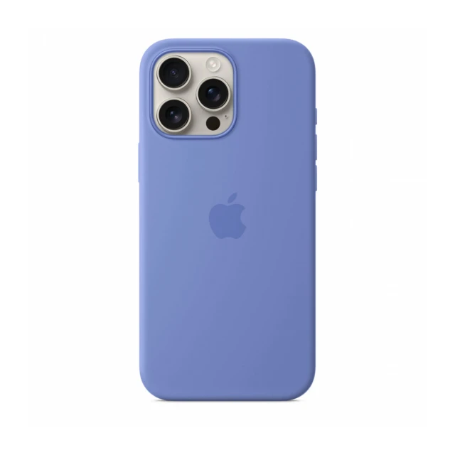 iPhone 16 Pro Max Silicone Case sa MagSafe-om – Periwinkle
