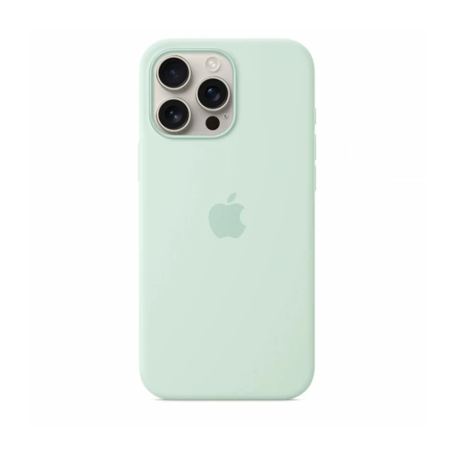 iPhone 16 Pro Max Silicone Case sa MagSafe-om – Aquamarine