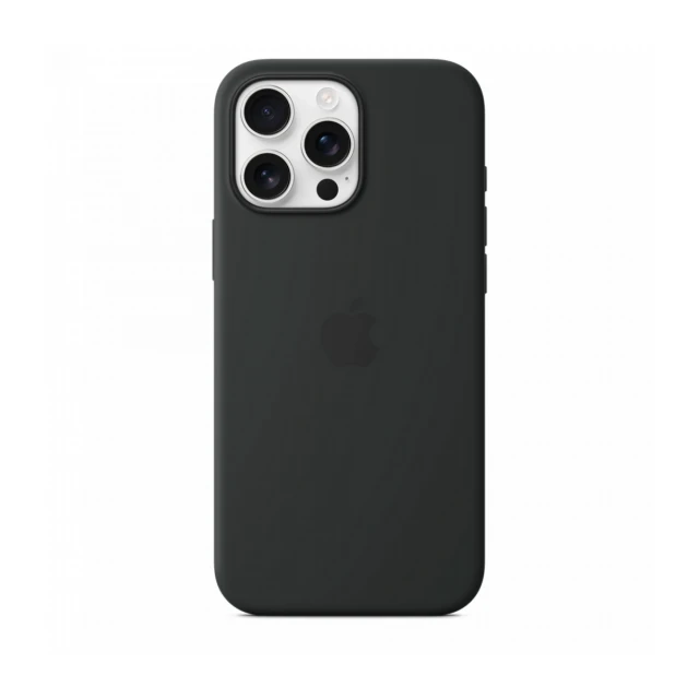 iPhone 16 Pro Max Silicone Case sa MagSafe-om - Black
