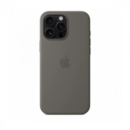 iPhone 16 Pro Max Silicone Case sa MagSafe-om - Stone Grey