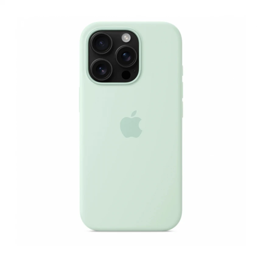 iPhone 16 Pro Silicone Case sa MagSafe-om - Aquamarine