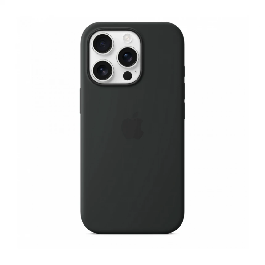iPhone 16 Pro Silicone Case sa MagSafe-om - Black