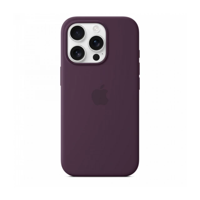 iPhone 16 Pro Silicone Case sa MagSafe-om - Plum