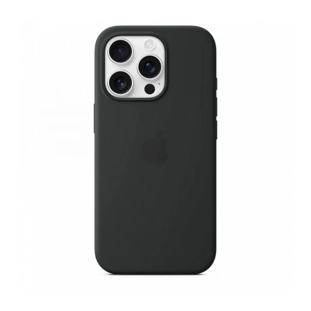 iPhone 16 Pro Silicone Case sa MagSafe-om - Black