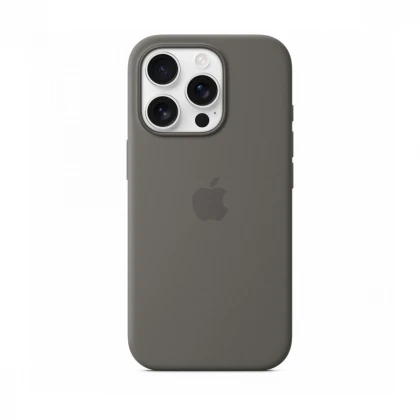 iPhone 16 Pro Silicone Case sa MagSafe-om - Stone Grey
