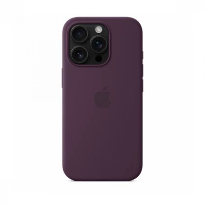 iPhone 16 Pro Silicone Case sa MagSafe-om - Plum