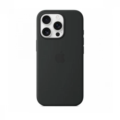 iPhone 16 Pro Silicone Case sa MagSafe-om - Black