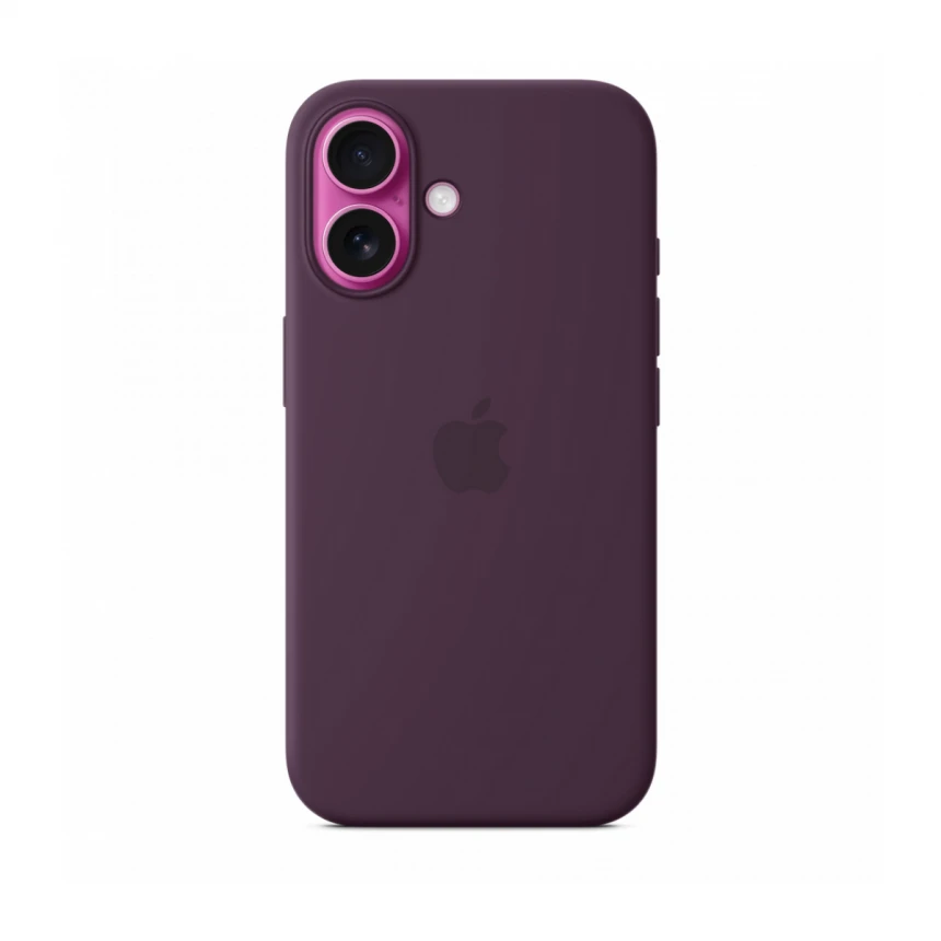 iPhone 16 Silicone Case sa MagSafe-om - Plum