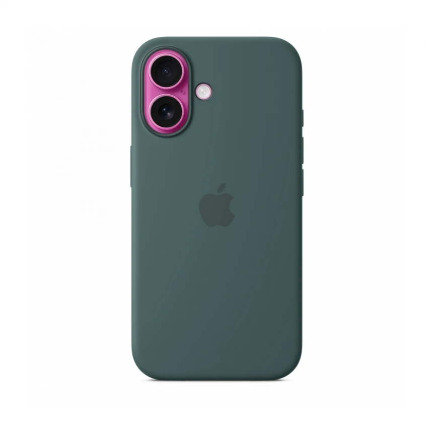 iPhone 16 Silicone Case sa MagSafe-om - Lake Green