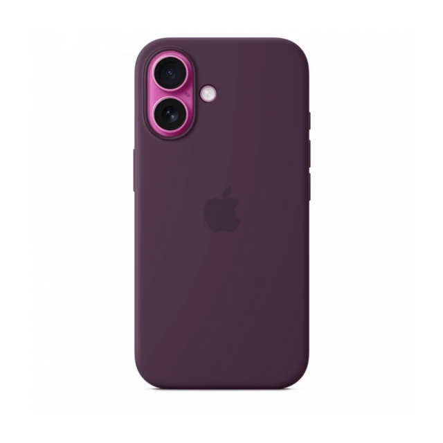iPhone 16 Silicone Case sa MagSafe-om - Plum
