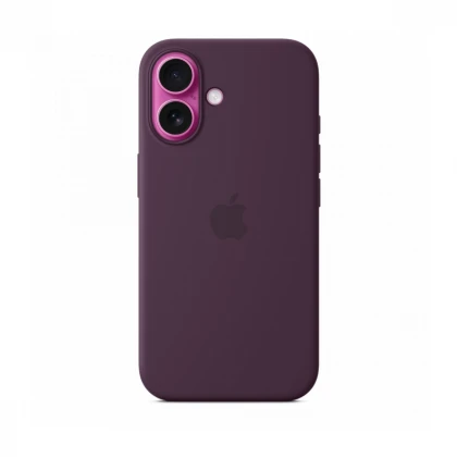 iPhone 16 Silicone Case sa MagSafe-om - Plum