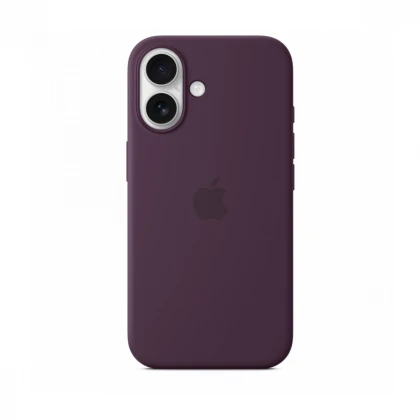 iPhone 16 Silicone Case sa MagSafe-om - Plum