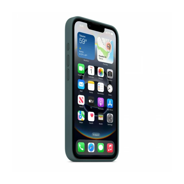 iPhone 16e Silicone Case – Lake Green
