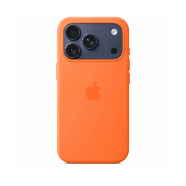 iPhone 17 Pro Silicone Case with MagSafe – Orange